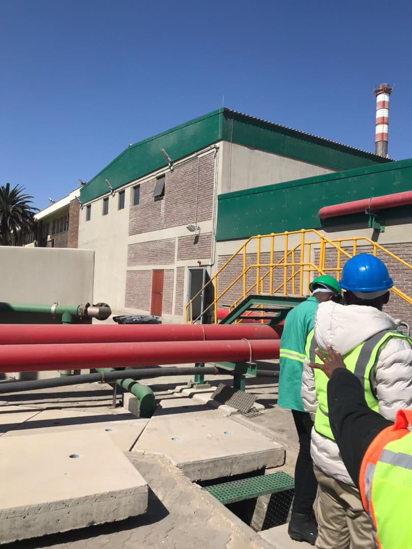 Site team beside active infrastructure work